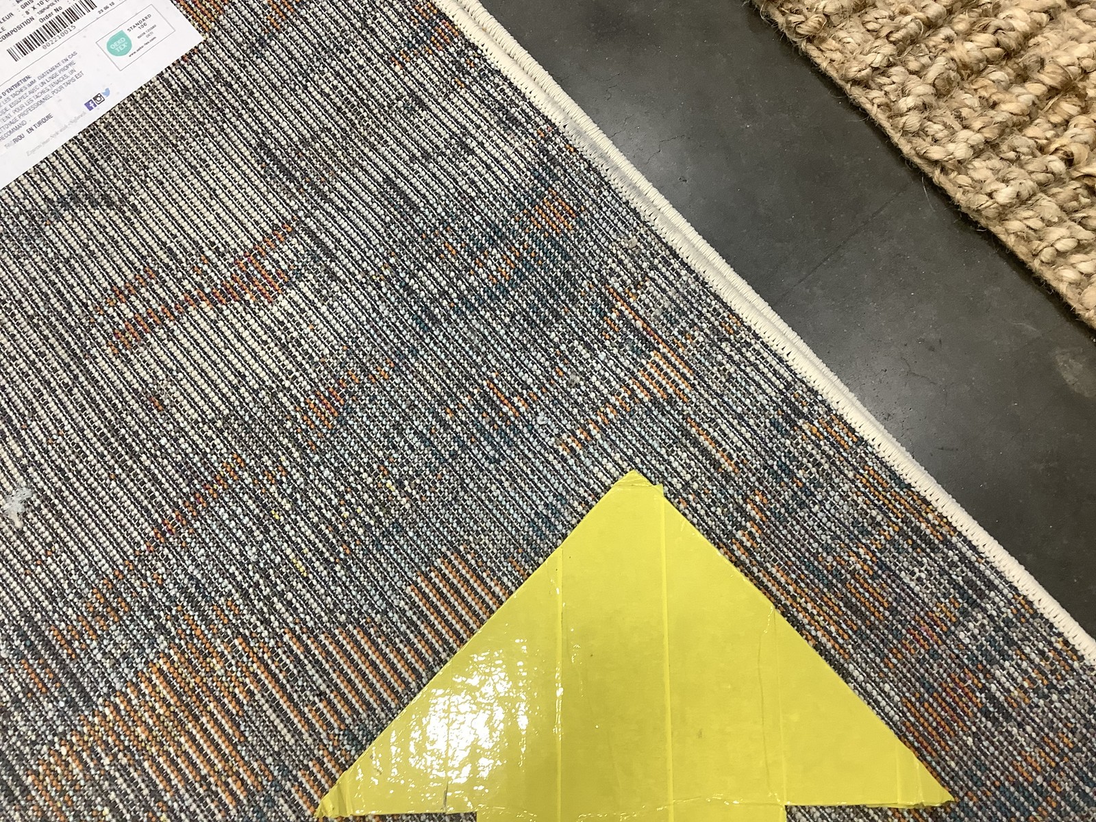 GREY / ORANGE 8'-0" x 10'-0" Back Stain Rug, Reduced Price 1172682287 MAD460F-8 gallery