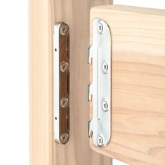 Surface Mounted Bed Rail Brackets 4PK, Bed Frame Hardware w/ Mounting Screws