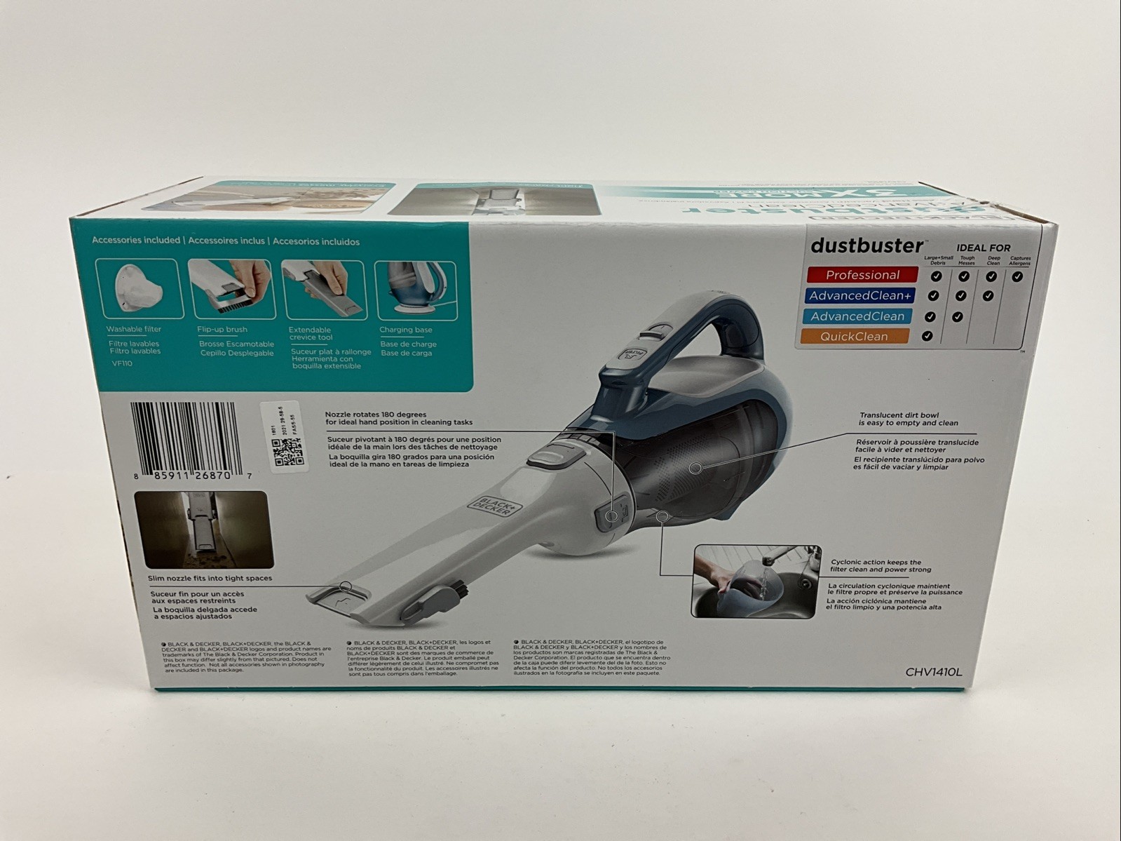Black+Decker dustbuster AdvancedClean Cordless Handheld Vacuum PARTS ONLY READ gallery