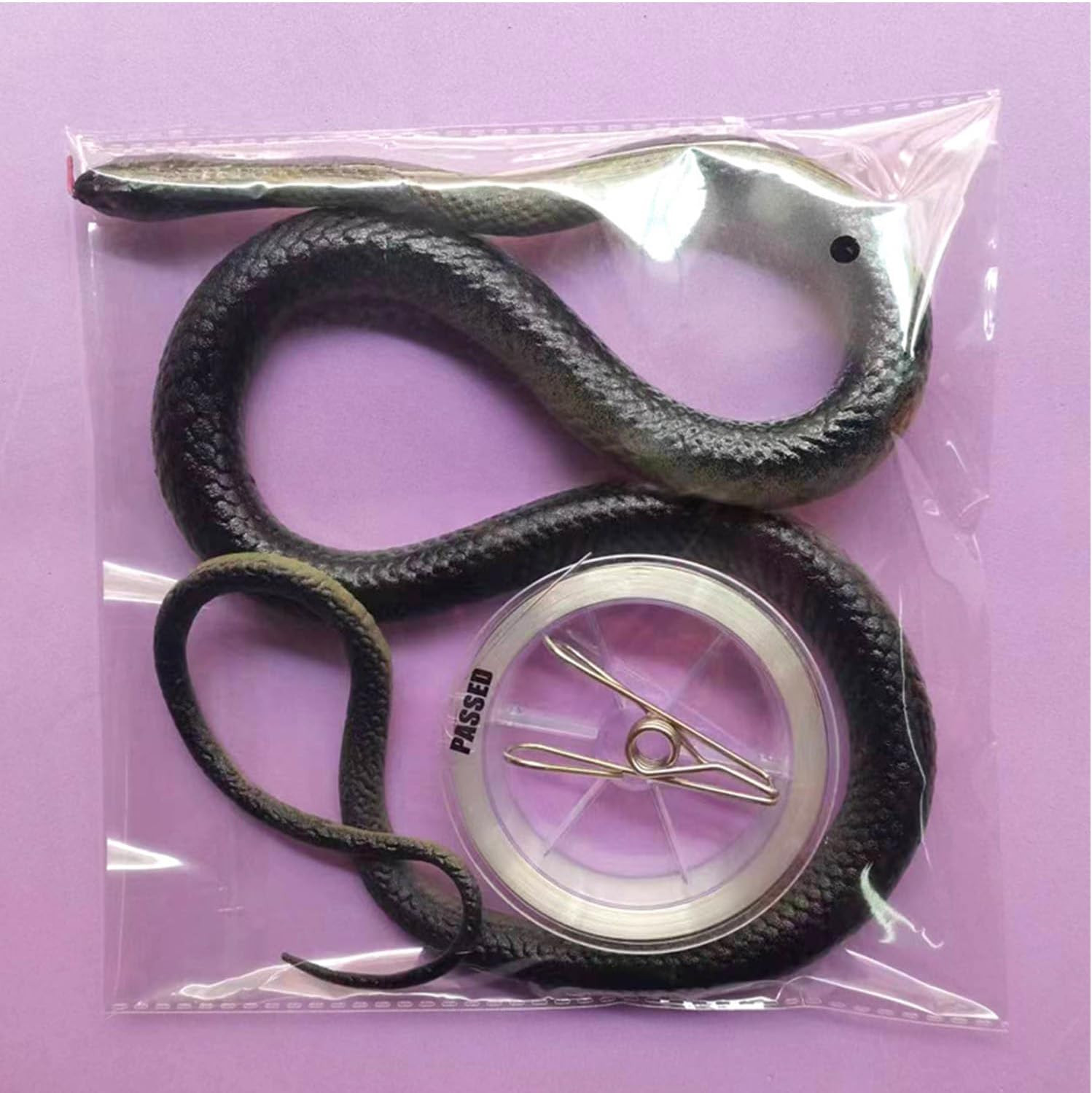 Fake Snake, 2025 Snake Prank with String Clip, Realistic Snake Prank, Rubber Sna gallery