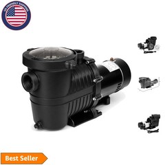 Efficient 1 HP Swimming Pool Pump – 2-Speed Control & Weather-Resistant Design