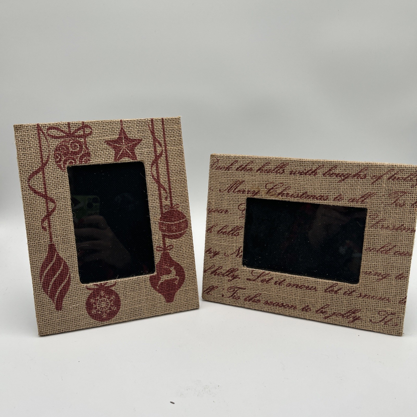 New Concepts In Time Holiday Christmas Noel Burlap Style Picture Frame 5x7 gallery