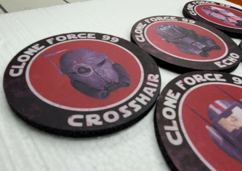 The Bad Batch Clone Force 99 Rubber / Fabric Drink Coasters 5 Pack High Quality gallery
