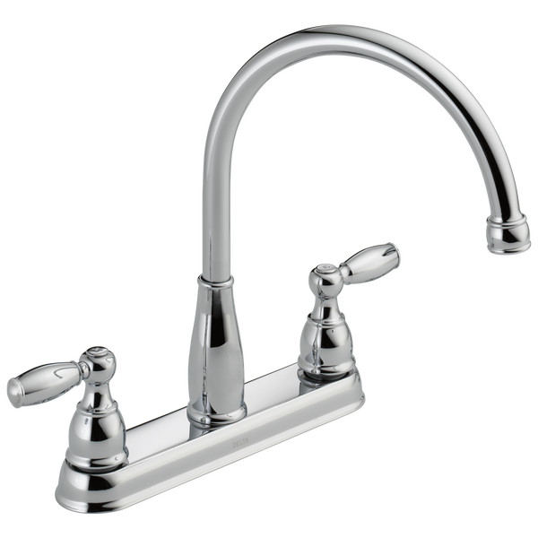 Delta Foundations 2-Handle Kitchen Faucet Chrome-Certified Refurbished gallery
