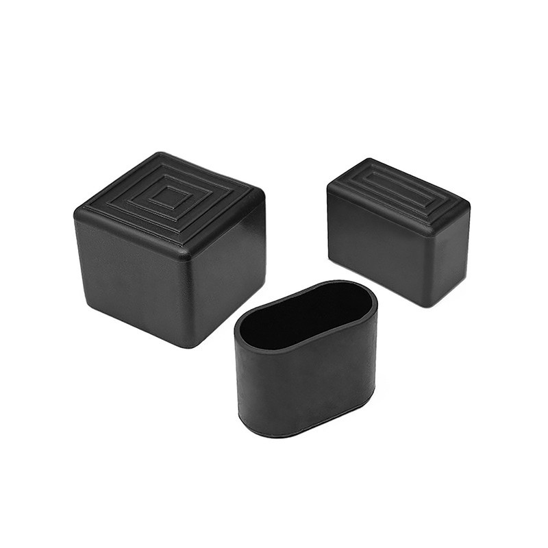 Round Square Rectangular Rubber End Caps Furniture Feet Chair Leg Protectors gallery