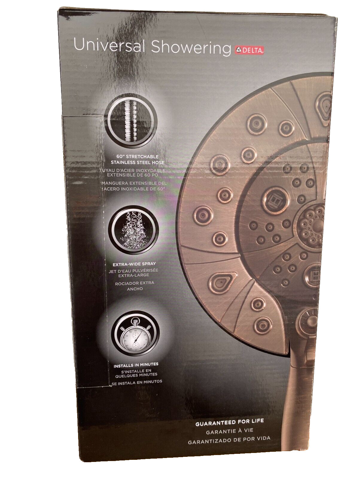 Delta 58480-RB25-PK In2ition 2.5 GPM Multi Function Shower Head -Lumicoat Bronze gallery