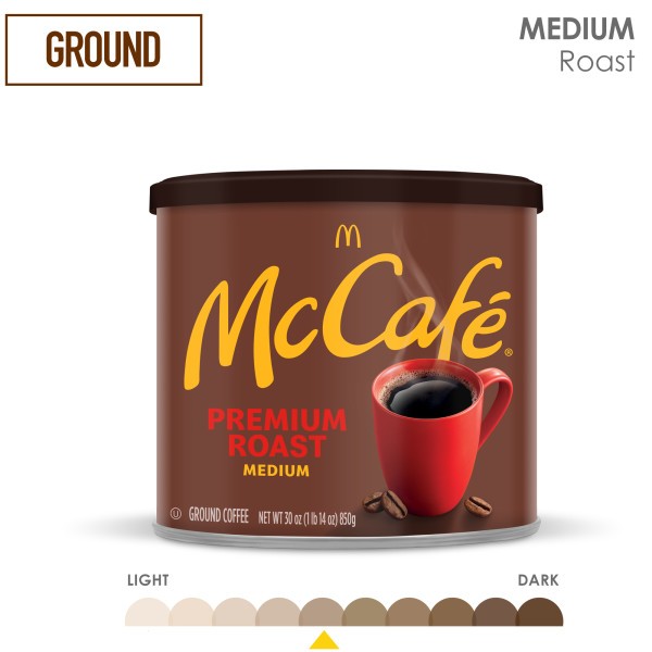 McCafe Premium Roast, Ground Coffee, Medium Roast, 30oz. Canned gallery