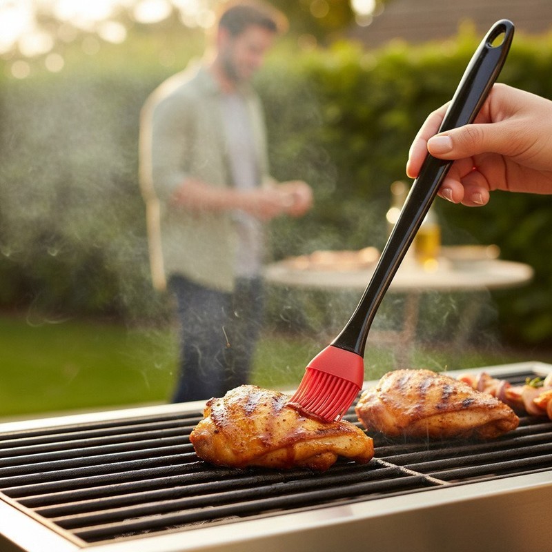 Chef Craft 13.5" Silicone Basting Brush - Long Handle Great for BBQ Grilling gallery