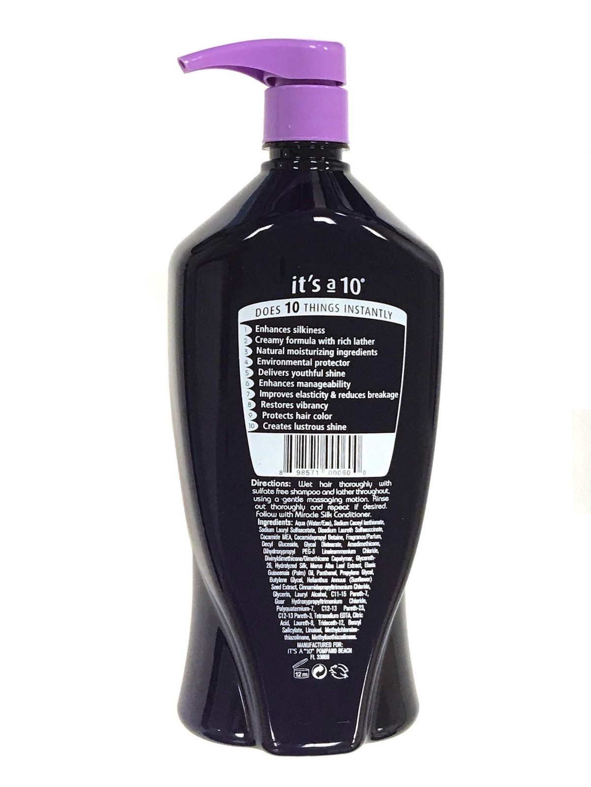 It's A 10 Silk Express Miracle Silk Shampoo 33.8 oz 34 Fl Oz (Pack of 1) gallery