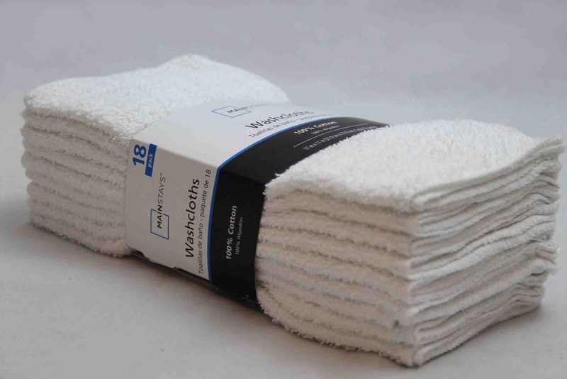 (2 pack) 18-Pack Washcloth Bundle, White gallery