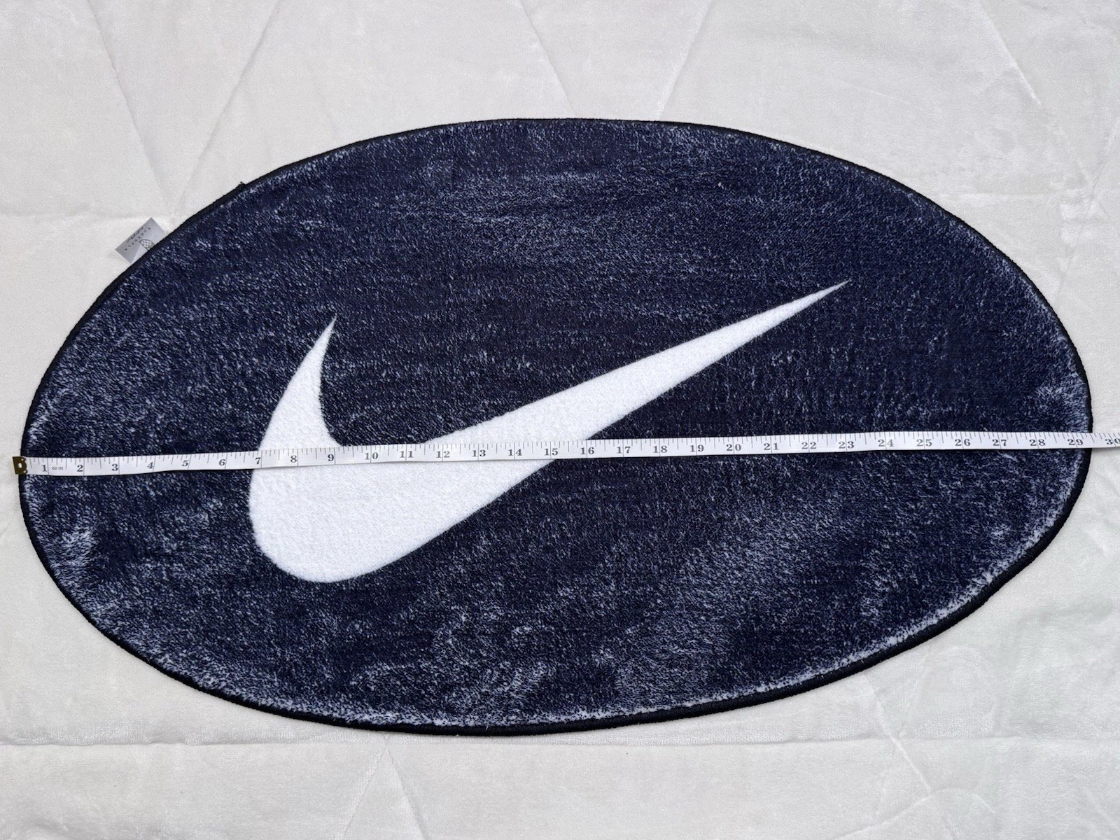 New RugsofLA Nike Oval Black and White Area Rug 18 x 28 in - $115 Retail gallery