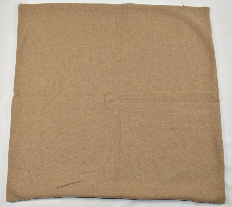 Williams Sonoma SAMPLE Reversible Double Solid Cashmere Pillow Cover Navy Sand gallery