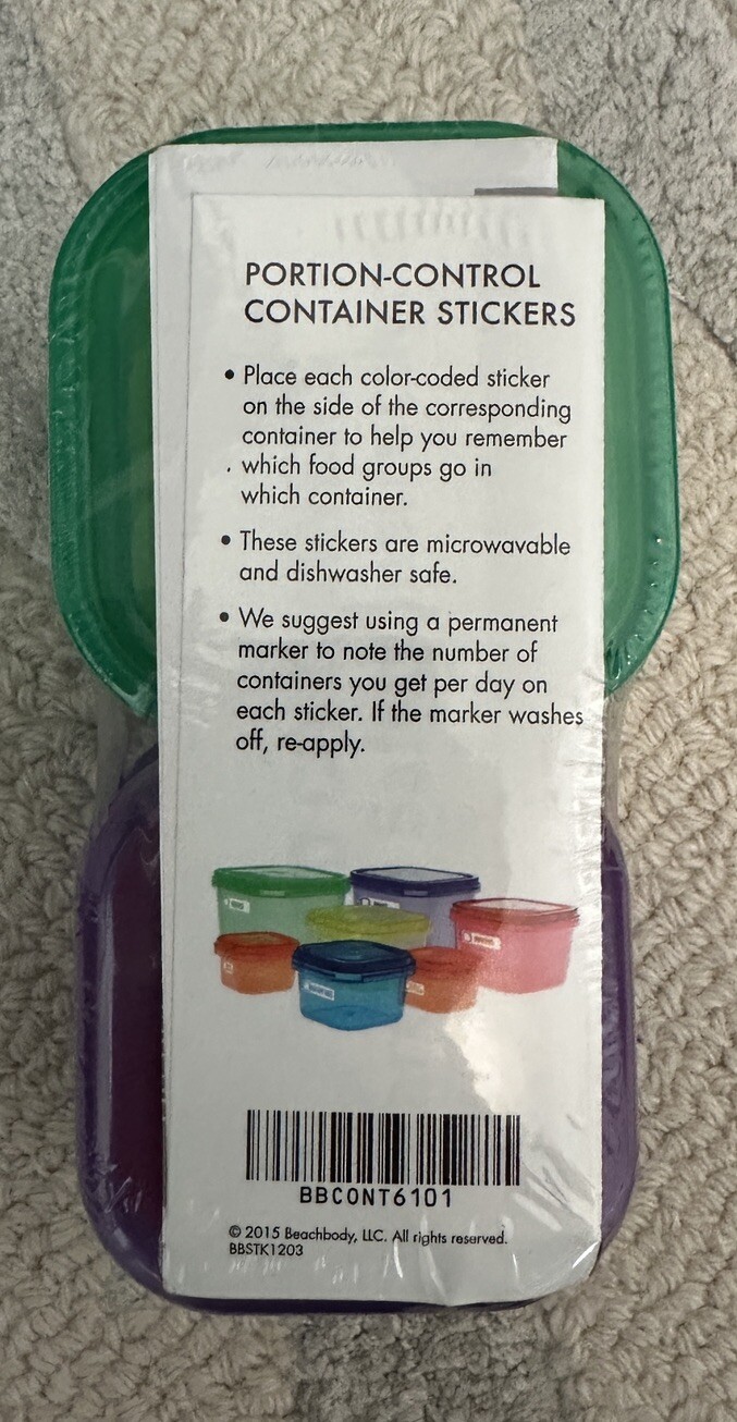 New-7 Pc Food Portion Control Containers for Diet and Healthy Living Beach Body gallery