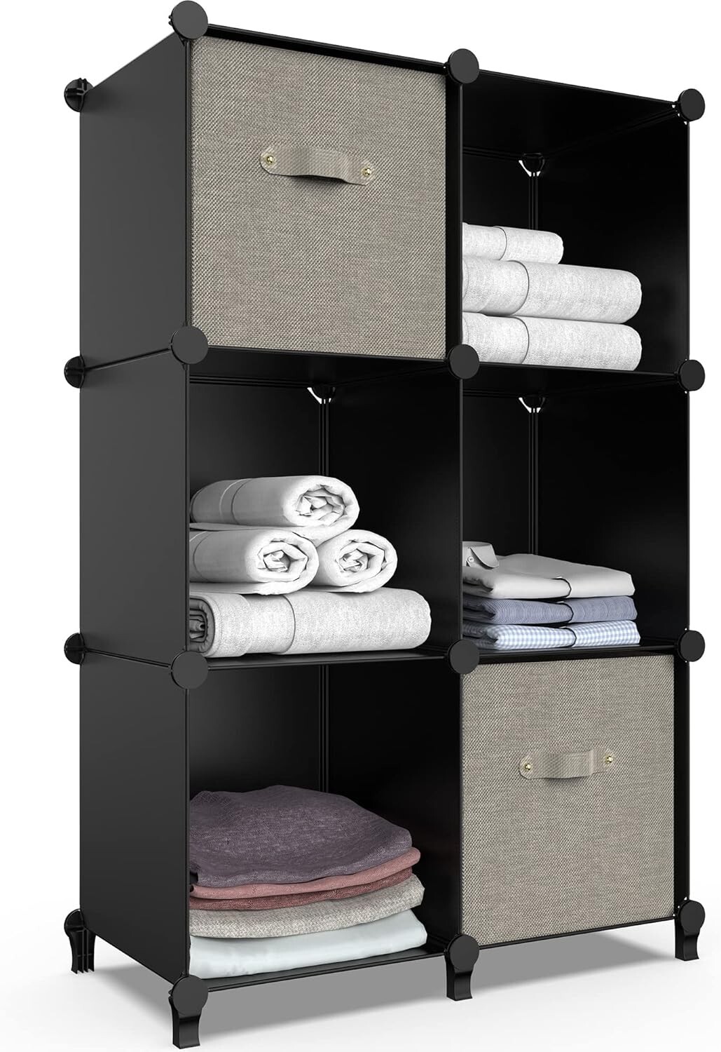 6-Cube Storage Organizer - Closet Shelf Bookcase Cabinets for Kids Home gallery