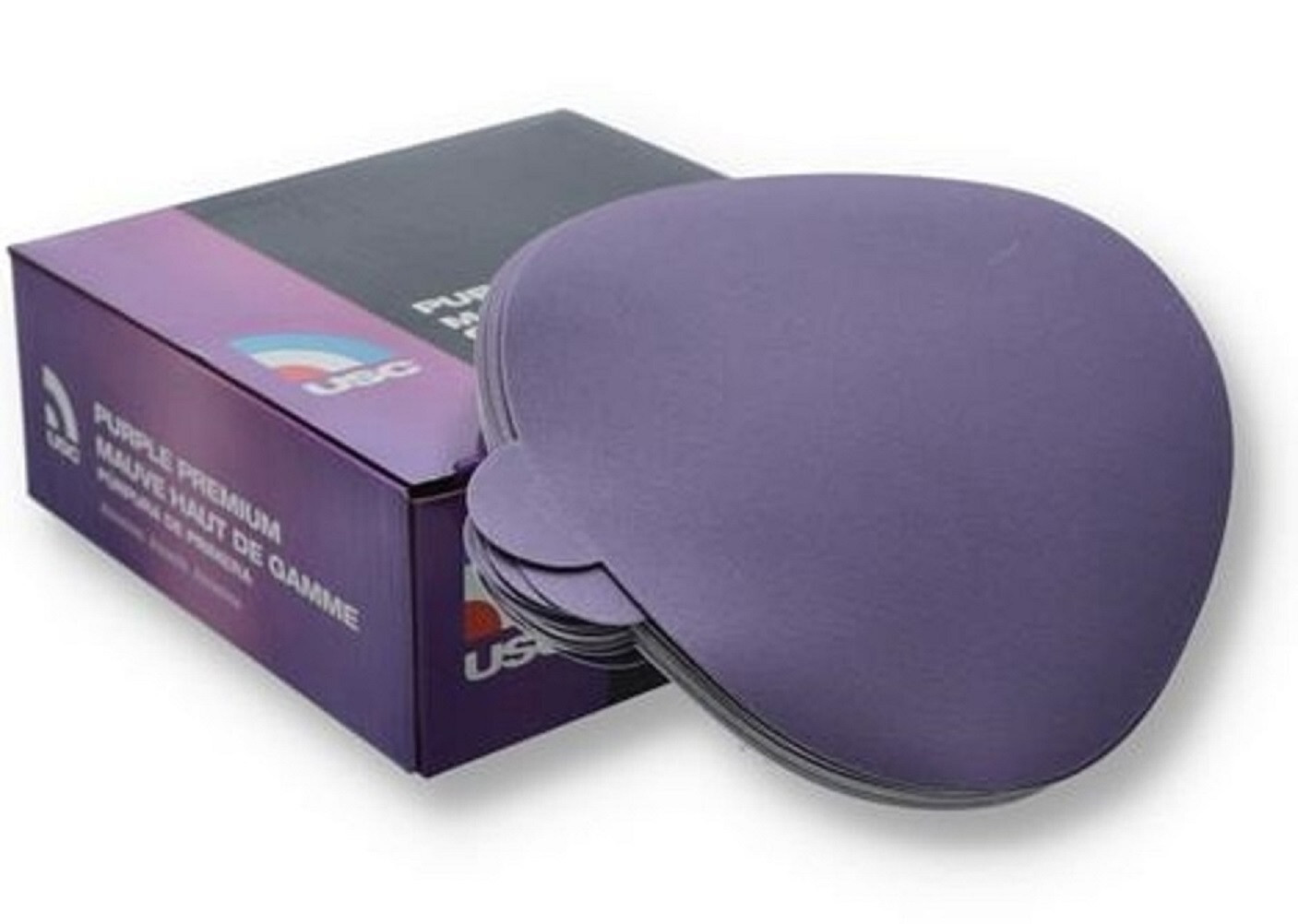 50pc Purple Premium 6" PSA STICK ON SANDING DISC 1,500 GRIT Super Fine sandpaper gallery