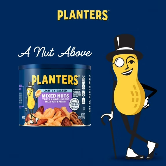 Planters Deluxe Mixed Nuts with Hazelnuts, Plant Based Protein, 10.3 oz Caniste gallery