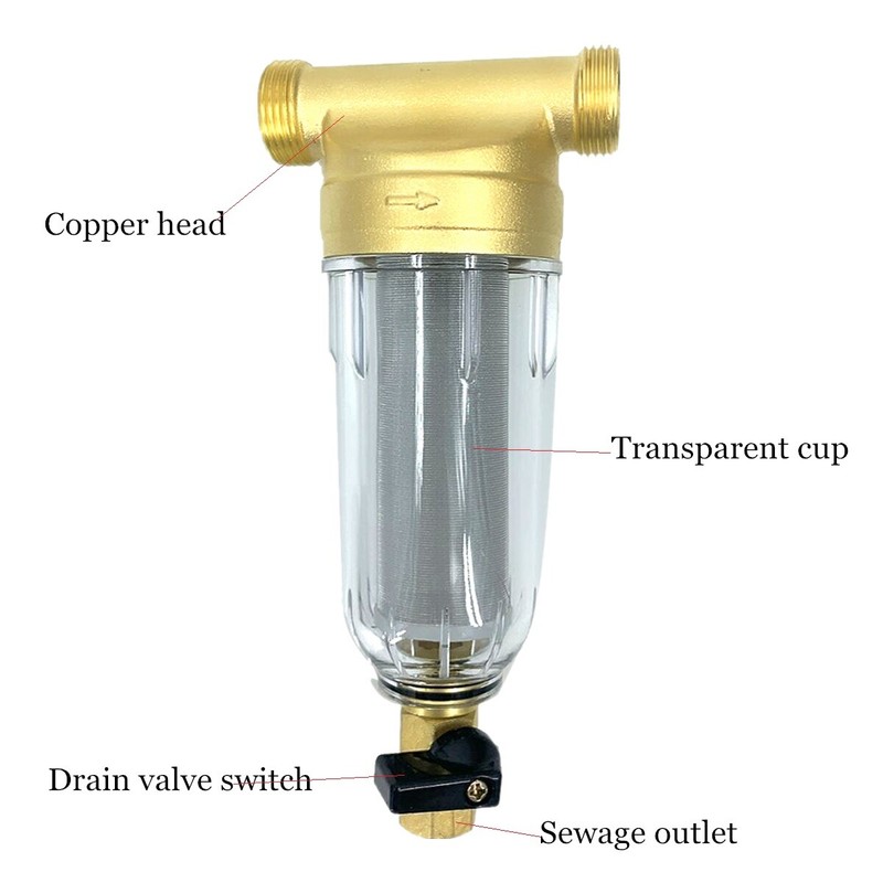 Water Pre Filter System 3/4" Tap Well Sediment Whole House Spin Down Filter 60μm gallery