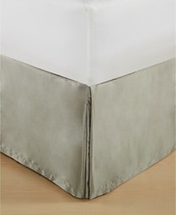 Hotel Collection Keystone Solid Silver Gray KING Bedskirt 16″ $150