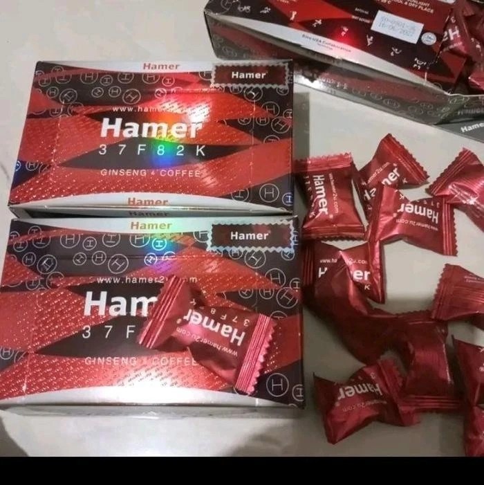 Hamer Coffee Gingseng Candy 4 Box 120pcs Rare gallery