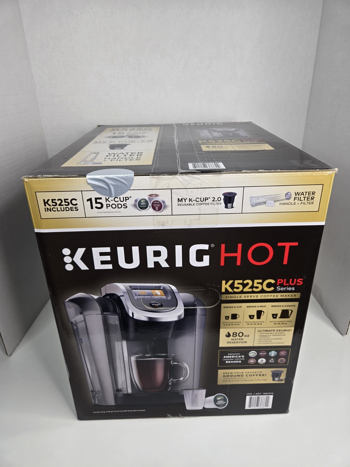 Keurig Hot 525C Plus Coffee Maker Single Serve 80 oz Reservoir New NIB gallery