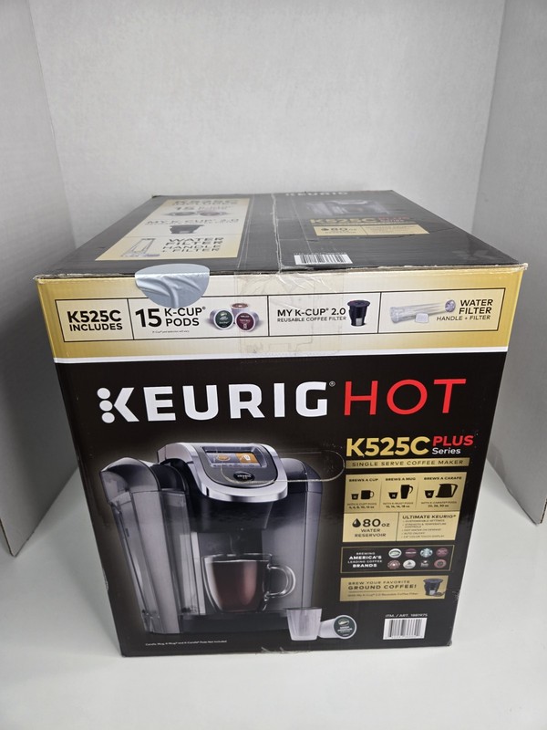 Keurig Hot 525C Plus Coffee Maker Single Serve 80 oz Reservoir New NIB gallery