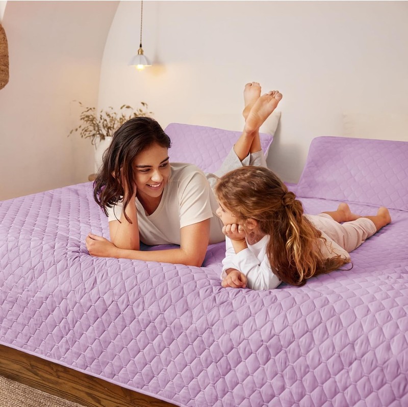 Reversible Full Queen Quilt Bedding Set W/ Pillow Shams Lightweight Quilts Queen gallery