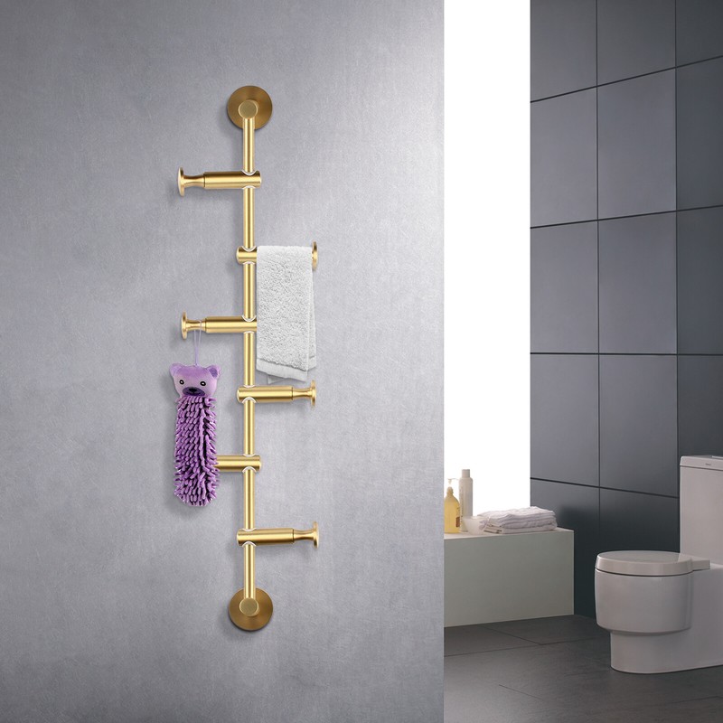Wall Mounted Coat Rack Hat Clothes Hanger 6 Hooks Display 20kg/44.1lbs USA gallery