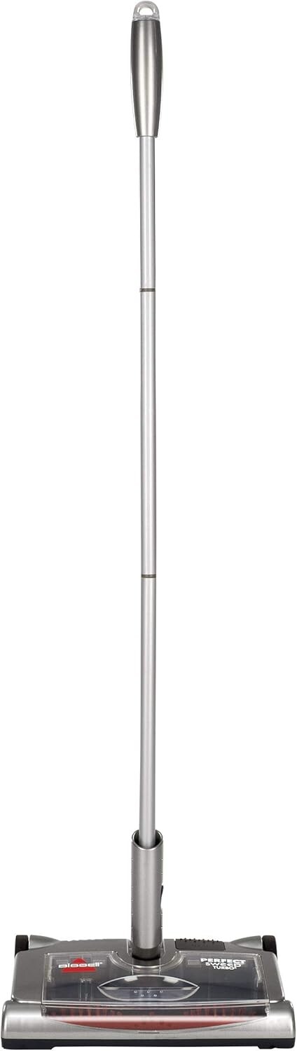 Perfect Sweep Turbo Rechargeable Carpet Sweeper Quiet & Powerful Cleaning Grey gallery