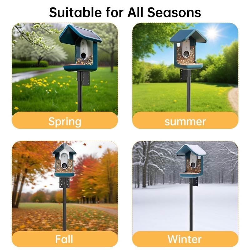 79 Inch Mounting Pole Compatible with Bird Buddy-5 Base Heavy Duty and Adjusa... gallery
