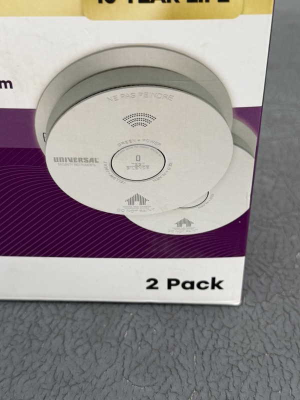 USI 2-Pack 10-Year Battery Comb Smoke+Carbon Monoxide Detector Voice Alarm gallery