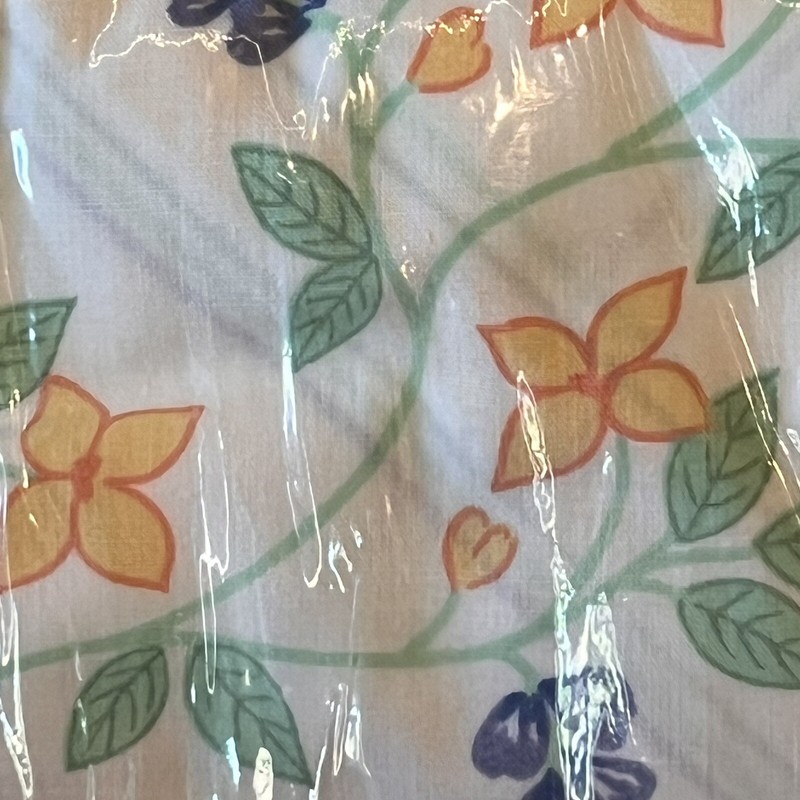 Wamsutta Twin Flat Sheet Percale Plus Victoria Stripe Floral Vintage gallery