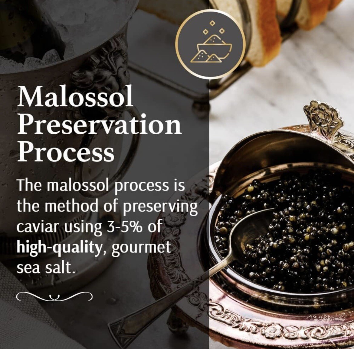 Imperial Black Caviar Gift Set (Beluga, Osetra, White Sturgeon, Siberian Osetra) gallery