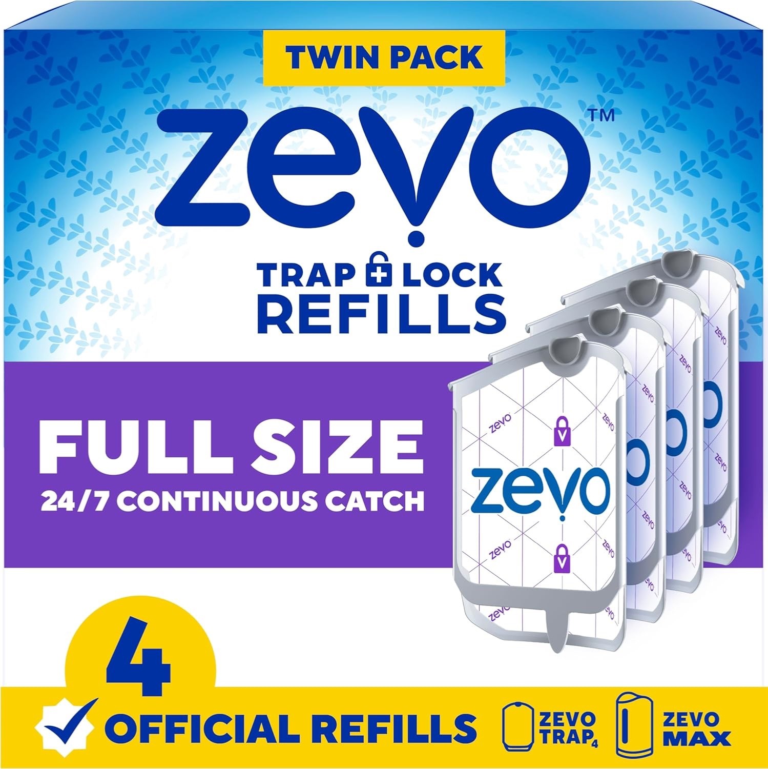 Zevo Flying Insect Trap Official Refill Cartridges - Fits Both Zevo Trap & MAX I gallery