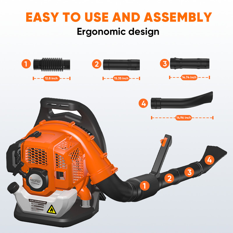 Commercial Backpack Leaf Blower 2 Stroke 52CC Gas-powered Backpack Snow Blower gallery