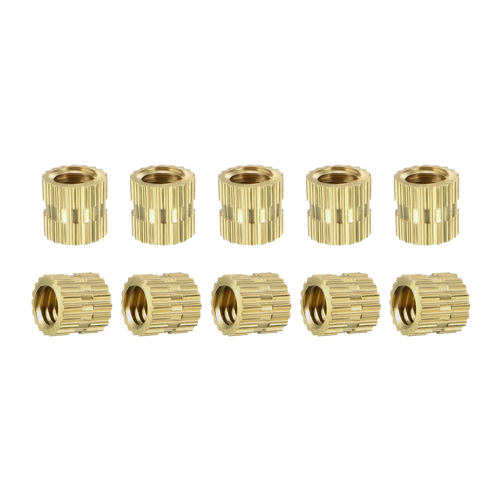 100 Pack M4x5x5mm Knurled Insert Nuts Good for Plastic Shells gallery