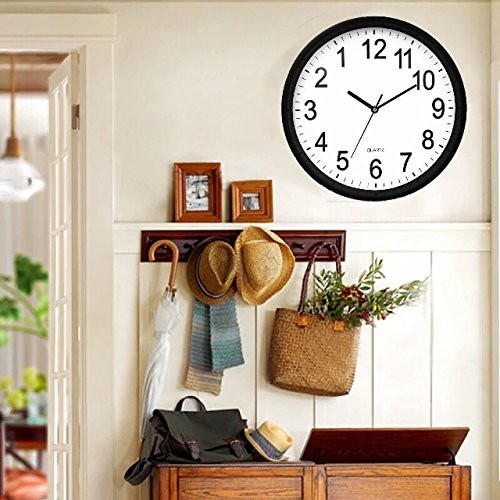 Backwards Wall Clock 12 inch Run Counterclockwise Reverse Clock Novel Decorat... gallery