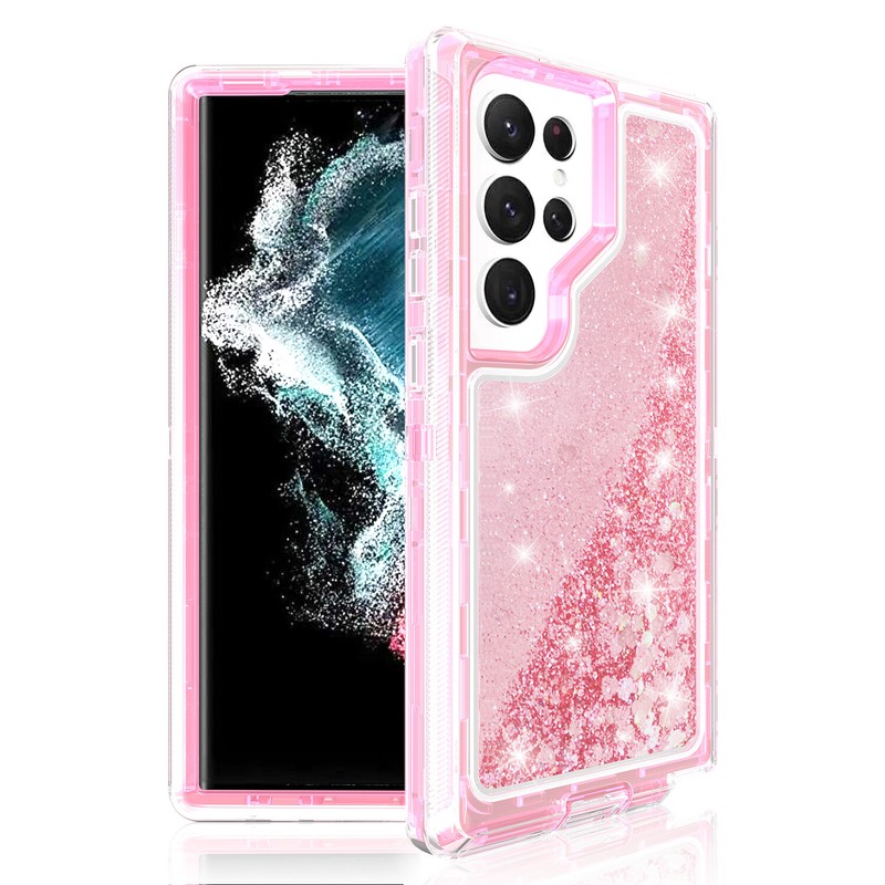 Liquid Glitter Bling Defender Case For Samsung S23 S22 S21 S20 Plus Ultra Cover gallery