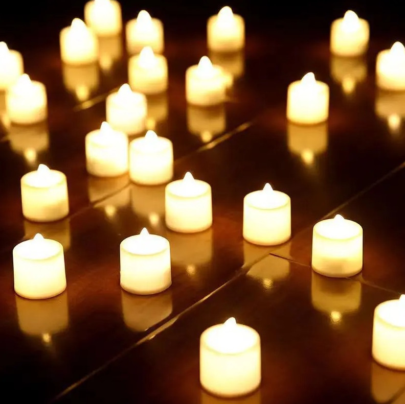 12PCS Flameless LED Tealight Candles Battery Wedding Party Decor gallery