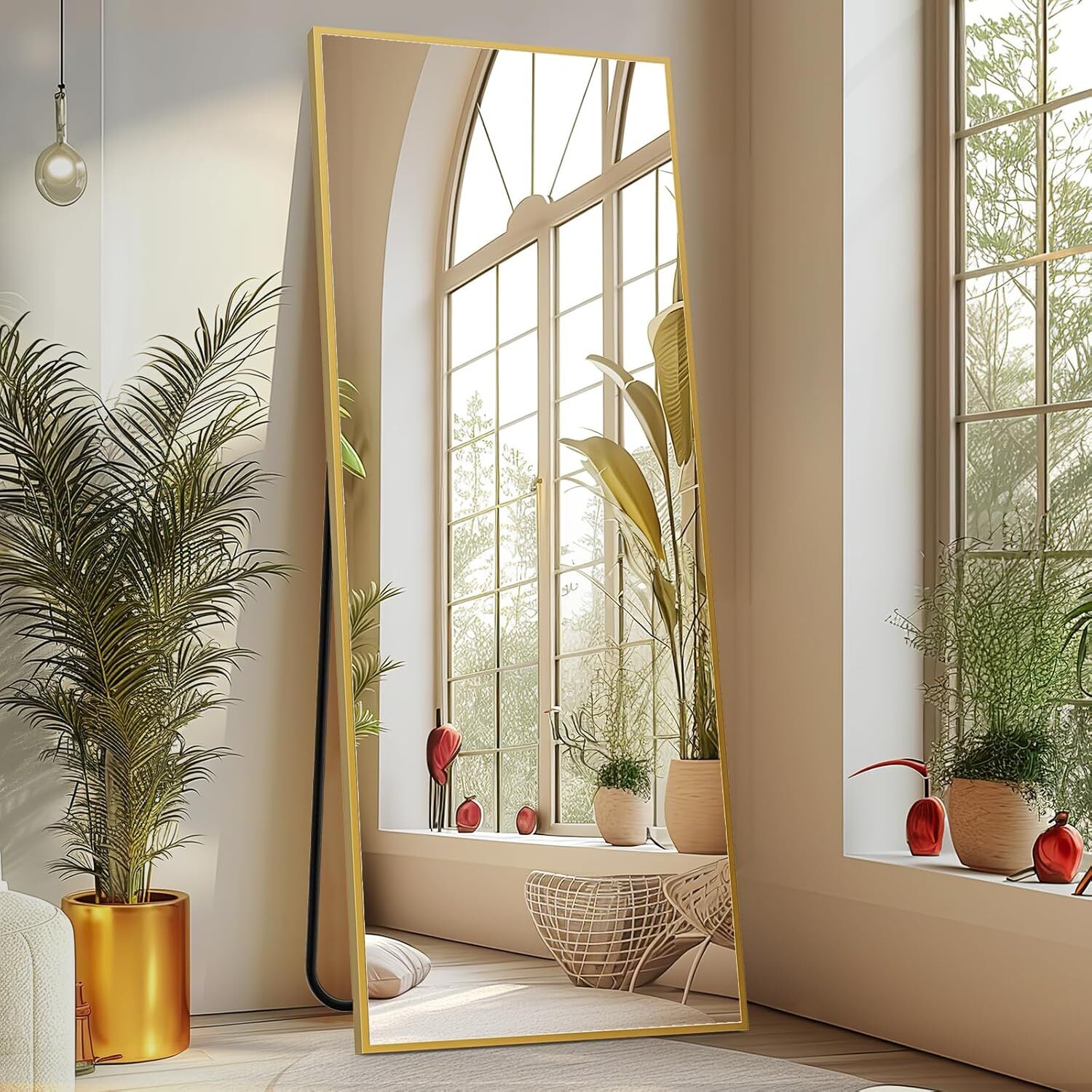 64"x21" Full-Length Wall Mirror For Standing/Hanging/Leaning. Large Floor Mirror gallery