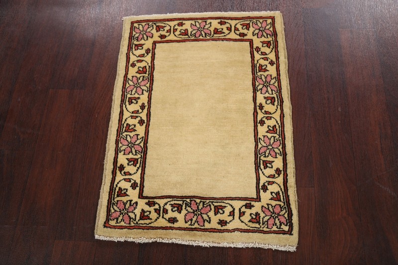 Bordered Modern Gabbeh Kashkoli Oriental Rug 2x3 Wool Handmade Carpet gallery