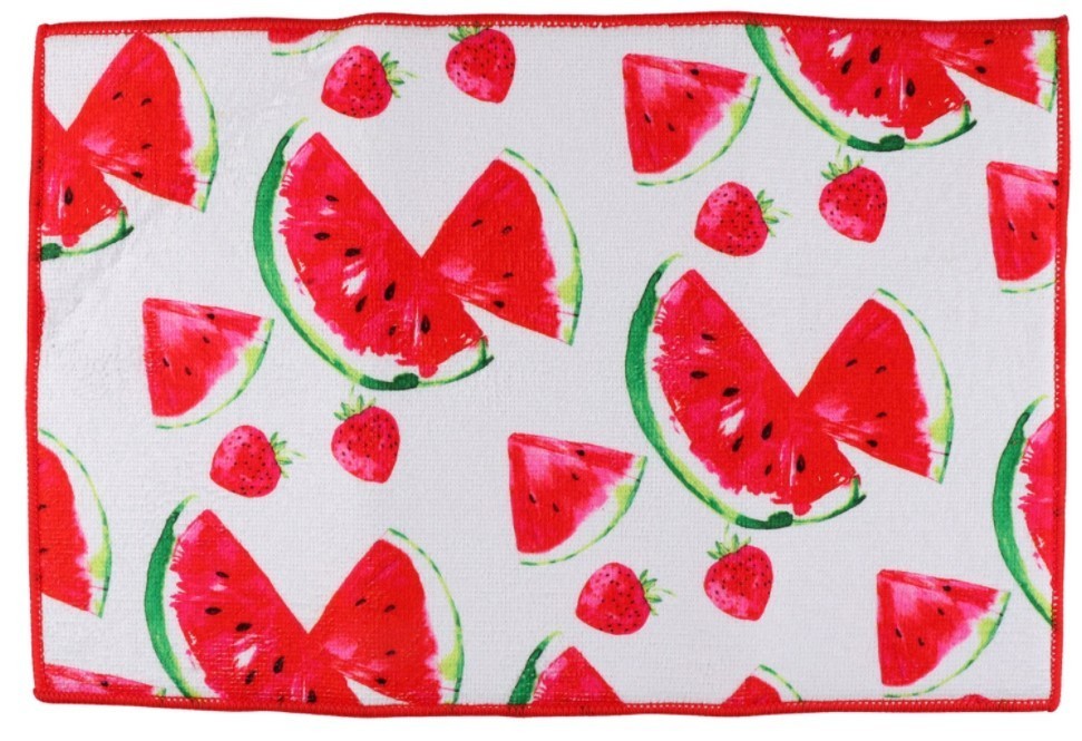 Home Collection Self Absorbent Polyester Dish Drying Mat 11”x17” ~ Watermelons gallery