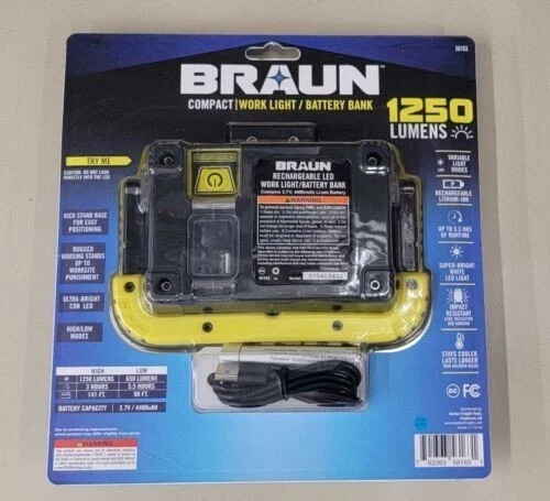 1250 Lumen LED Rechargeable Battery Bank Work Light gallery