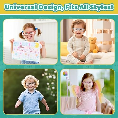 Toddler/Kids/Teens Glasses - Unbreakable TR90 Frame, 2-5 Years(blue & Green) gallery
