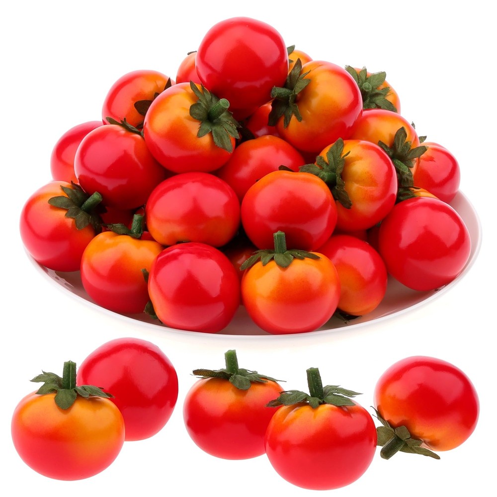Gresorth 40pcs Mini Artificial Tomato Decoration Fake Fruit Home Party Christmas