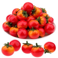 Gresorth 40pcs Mini Artificial Tomato Decoration Fake Fruit Home Party Christmas