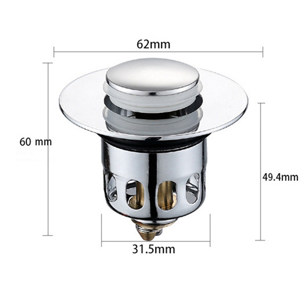 Bathroom Sink Plug Universal Stopper Pop-Up Drain Filter Wash Basin Core Bounce gallery