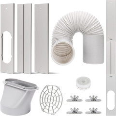 Portable AC Window Vent Kit with 5.9” Exhaust Hose Window Seal Kit for Portable