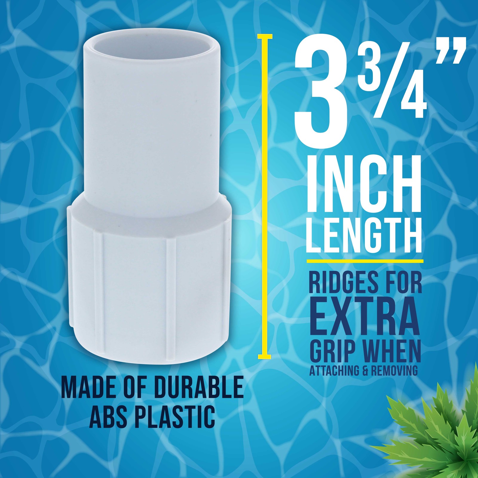 1-1/4" Pool Hose Cuff, Swimming Pool Replacement Cuff Spiral-Wound Vacuum 2 Pack gallery