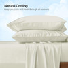 Cooling Top Split King Sheets Set, 100% Rayon from Bamboo, Luxury Bedding gallery