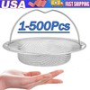 Kitchen Sink Strainer Large Wide Rim 4.5" Stainless Steel Mesh Drain Filter gallery